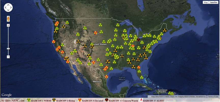 US map radiation pic